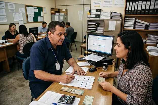 Despachante em Mesquita ajudando cliente na renovação de CNH.